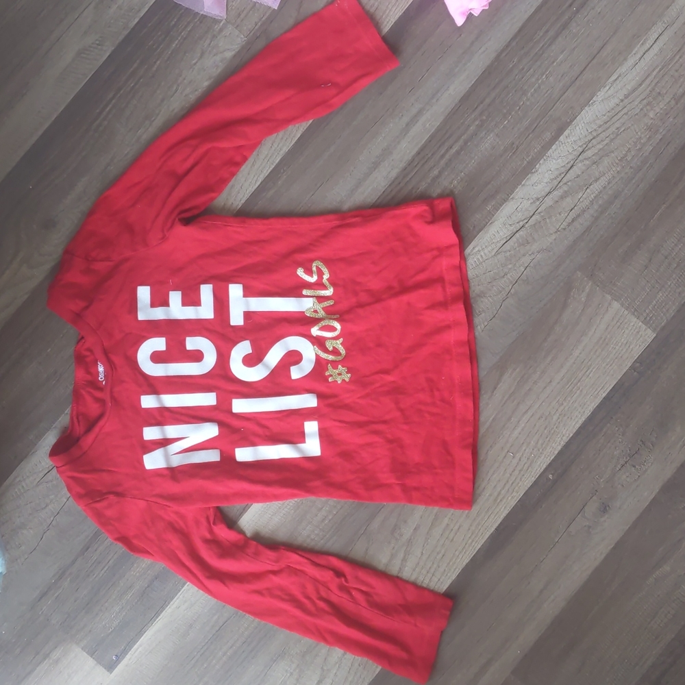 Girls Christmas shirt  size 4/5